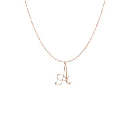 Big Initial Letter Necklace A-Z