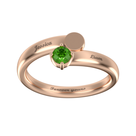 Mother Ring with Birthstone
