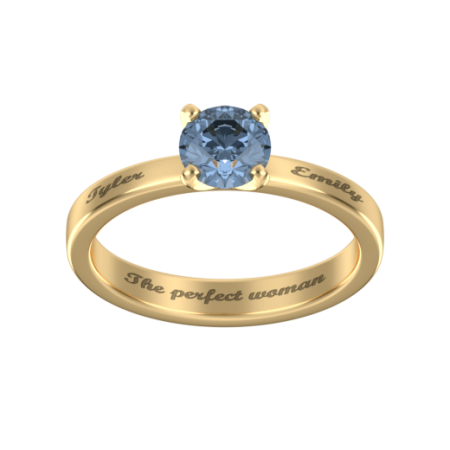 Solitaire Ring with Birthstone