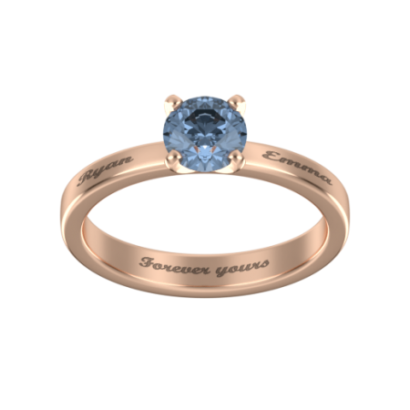 Solitaire Ring with Birthstone