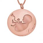 Baby Name Necklace rose gold