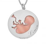 Baby Name Necklace silver