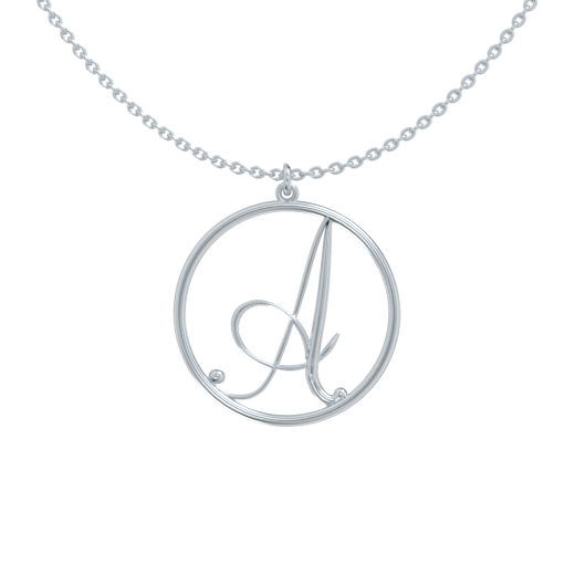 925 Sterling Silver Glitter Enamel Letter Circle Pendant in Silver Choice of Initials and Variety of Options 