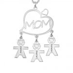 Mother’s Heart Necklace silver