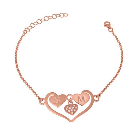 Heart Bracelet with Initials