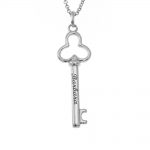 Key Name Necklace silver
